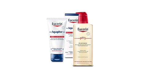 Stark beanspruchte Haut